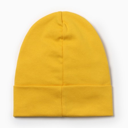 Baby hat with gateway, mustard color, size 54-58-1