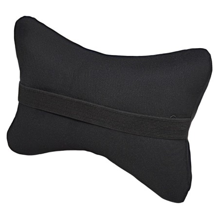 Airline headrest pillow “Eco”, artificial leather/polyester, black-2