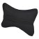 Airline headrest pillow “Eco”, artificial leather/polyester, black