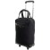 Bag trolley on wheels, textiles, black 34x20x52 cm