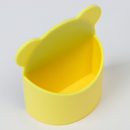 Magnetic universal stand for markers and lips "Bear" yellow 4x9x10cm-3