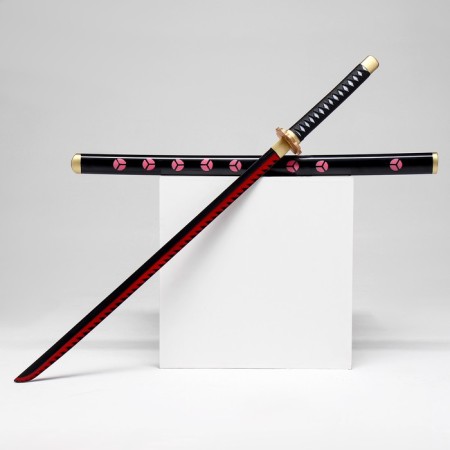 Souvenir weapon "Katana Schuza" 105 cm, black with red, polystyrene foam
