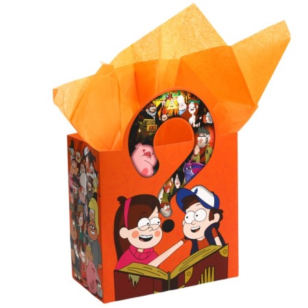 Gift package with packaging paper, 22x22x12 cm, gravity farz