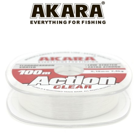 Akara Action Clear fishing line, diameter 0.16 mm, test 2.6 kg, 100 m, transparent-1