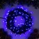 Garland "thread" 20 m, IP20, dark thread, 200 LED, glow blue, 8 modes, 220 V