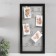 Photo frame plastic in 4 photos "Funny curls" with clothespins, black 60x30 cm