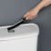 Brush for cleaning narrow places of the share, 23 × 2 cm, 2 pcs, black color