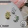 Brooch "Frog" mini, color mix (indivisible packing 12 pcs., Price per pcs.)