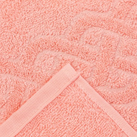 Tainted towel "Plait", Coral color, 30x70 cm-2