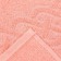 Tainted towel "Plait", Coral color, 30x70 cm