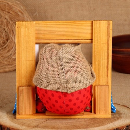 Домовой Ромчик "Всех благ", в раме, 20 х 20 см, микс-2