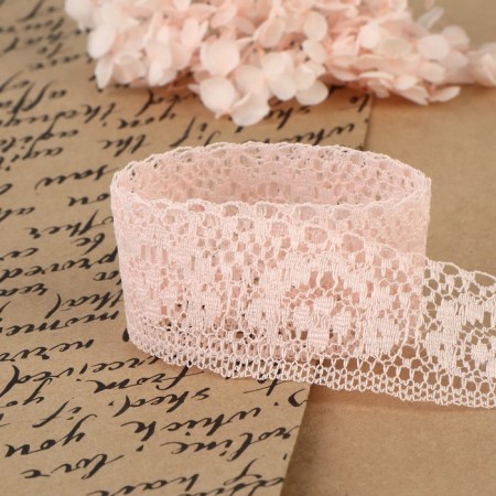 Capricon lace, 35 mm × 10 ± 1 m, peach color-3