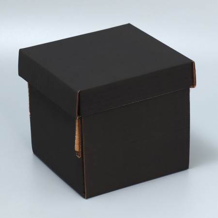 Gift folding box, packaging, “black”, 16.6 x 15.5 x 15.3 cm