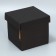 Gift folding box, packaging, “black”, 16.6 x 15.5 x 15.3 cm