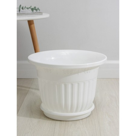 Pot with the Podon "Lausanne", 17 l, d = 41 cm, white color