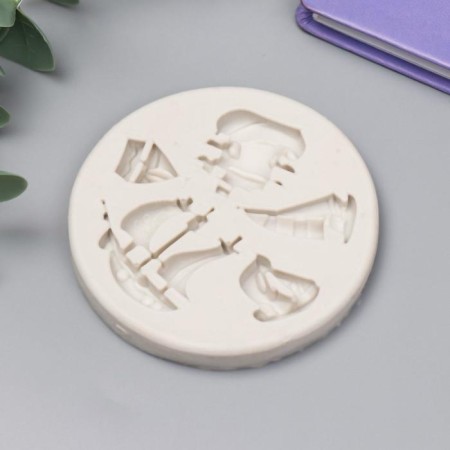 Mold Silicon "ships" 5 items 1x7.8x7.8 cm-1