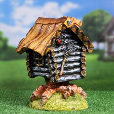 Garden figure "Hut on chicken legs" 32x23x21cm-2