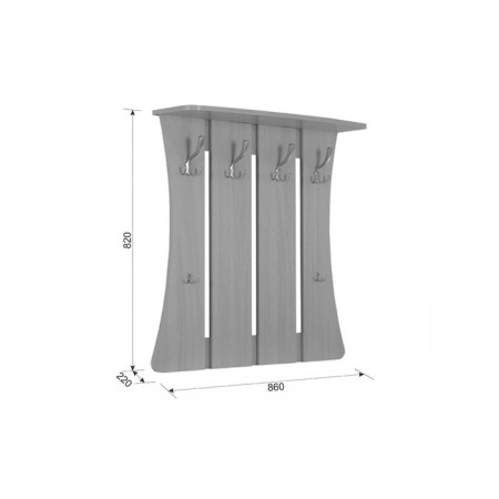 Hanger comfort-2 860x220x820 white tree-1