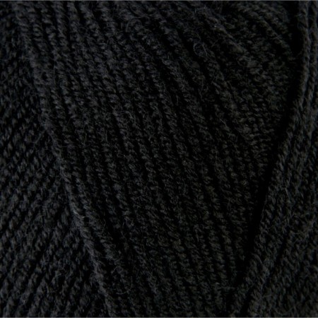 Yarn "Superlana Klasik" 25% wool, 75% acrylic 280m/100g (60 black)