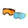 Premium mask glasses, for motorcycle, removable two-layer glass, two orange colors, blue