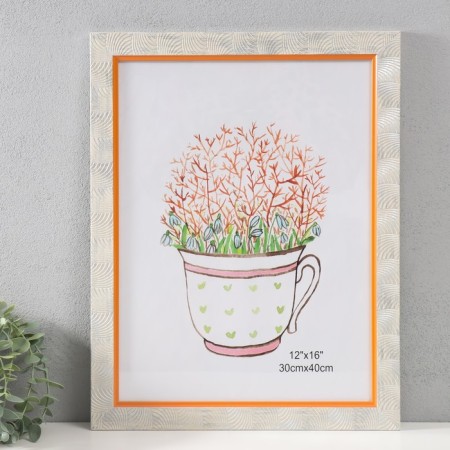 Photo frame plastic 30x40 cm "arc" white 45x35 cm