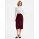 Skirt with a female section, minku, burgundy color, size 44
