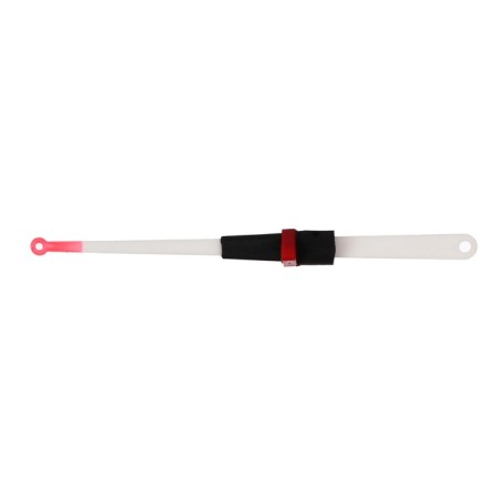 Fishing rod winter balalaika with a guard, black red color, HFB-37-4