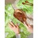 A set of towels of kitchen summer modes, size 45x60 cm, green color