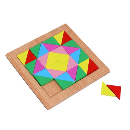 Puzzle "Structure of figures and patterns", triangles-2