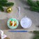 Christmas tree decoration for coloring "Gifts" Size: 8 cm; 2 pcs., Brush