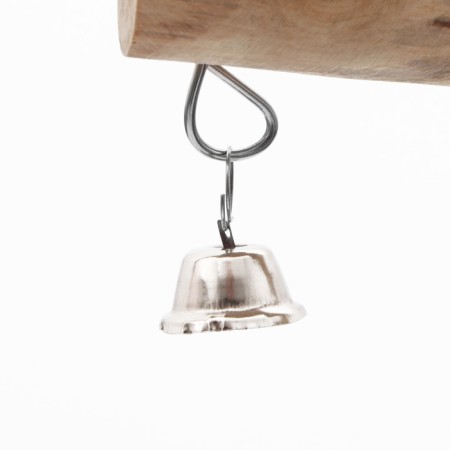 Toy for birds with lufa and mineral stone, 20 x 15 cm-1