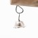 Toy for birds with lufa and mineral stone, 20 x 15 cm