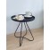 Journal table, 400x400x450, Black Moire