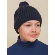 Children's hat, size 51-52, dark blue color