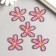 Decor for the work of acrylic "Children's drawing. Transparent flower" 3.5x3.5 cm