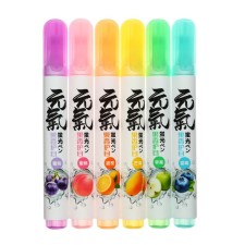 A set of markers-textbooks 6 colors, flavored 