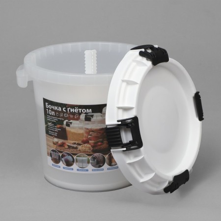 Food barrel, 10 l, neck 28 cm, with a sealed lid-1