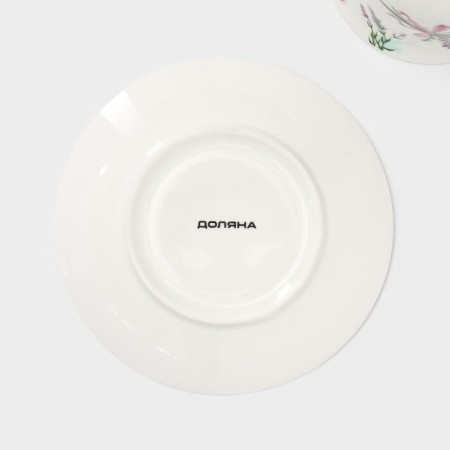 Service Porcelain Tea Daulay "Lavender", 12 items: 6 cups 220 ml, 6 saucer d = 14 cm-7