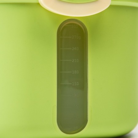 Container for storage of baby food "Crown", 360 gr., Green color-9