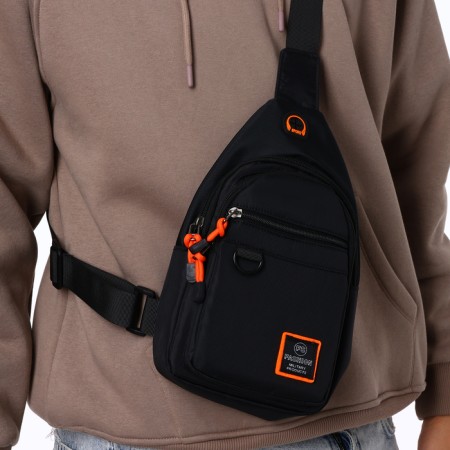 Backpack-sling, 17*8*30 cm, lightning department, 3 n/k, black-8