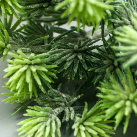Artificial plant for creativity "spruce balls" 1 bouquet = 6 branches green 14 cm-3