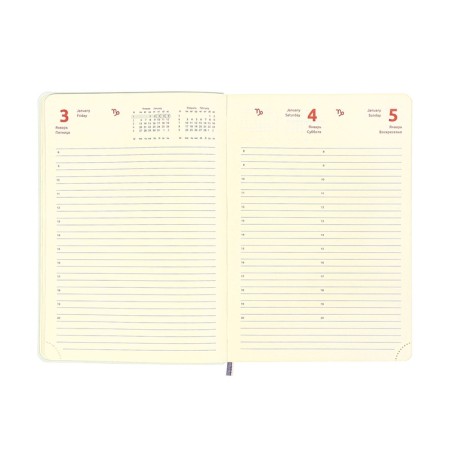 Dated diary 2024 A5 176 sheets, Devente.nobile, soft cover of artificial leather, lies, cream block 70 g/m2, black-12