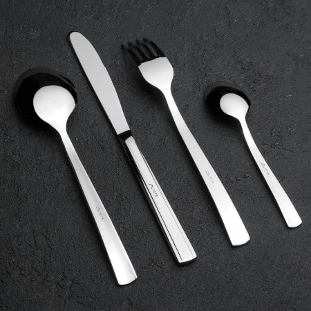 Set of dining room "Triumph", 24 items, thickness 2 mm, decorative box, silver color-2
