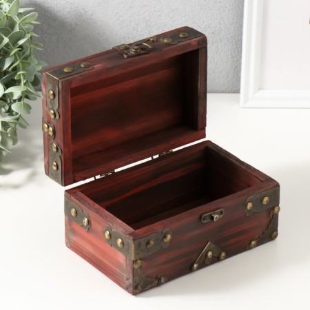 Casket chest "Adeline" red 17.5x11x9.5 cm-2