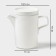 Magistro Modern, 960 ml, 19.5 × 11 × 18 cm, porcelain, white