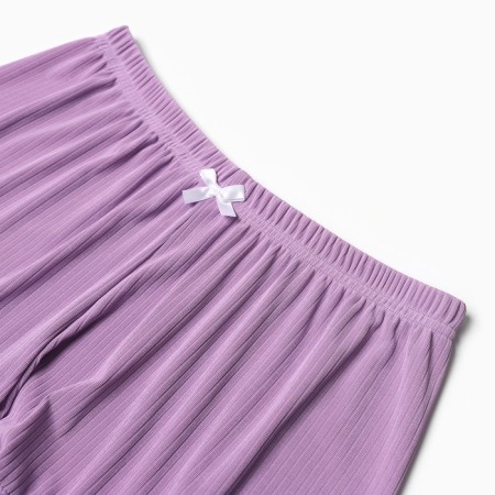 Female pajamas (top/shorts), lilac color, size 48-6