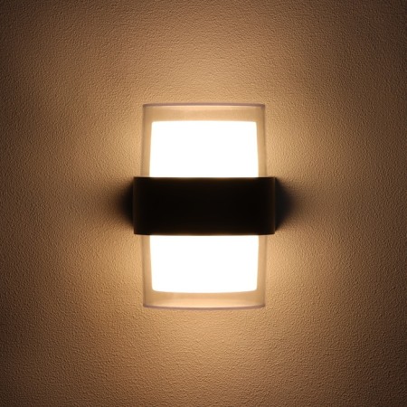 Facade lamp "Double Grand", FSD-081, 10 W, 3000K, IP65, 220 V, Metal, Black-2