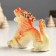 Souvenir Ceramics "Chinese Fiery Dragon - Ryk" with gold 5x12x9 cm