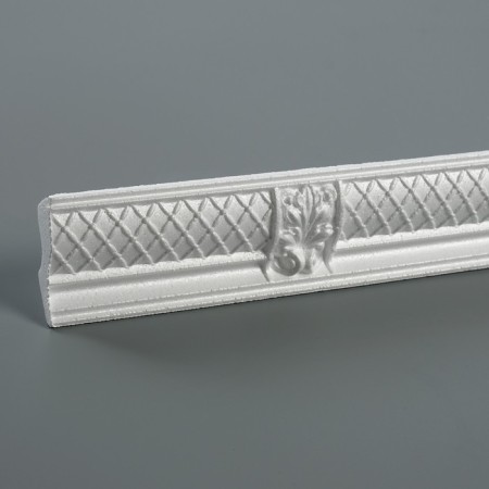 Ceiling skirting board 206026, white 52x33x2000 mm-2