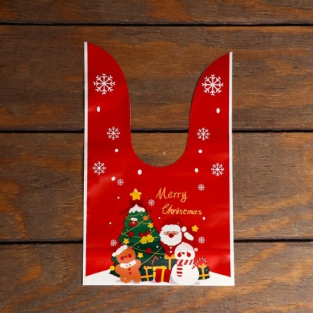 Polyethylene gift package with ears "Friends", 13 x 22 cm-2
